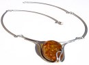 Amber wire Necklace