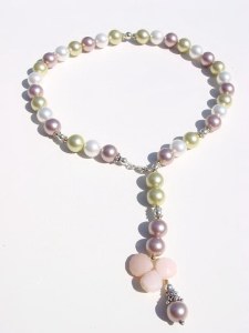 MOP and Pink Chalcedony Necklace N_MOP3230510     $69.00