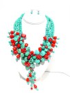 Turquoise and Coral Rose N_S32323_325076     $1025.00 image 6713.jpg