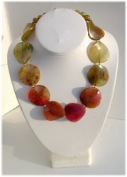 Mix Color Jade Beaded Necklace.JPG MIXJADE906        $95.00