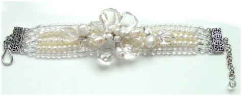 Pearls and Crystal Bracelet