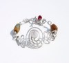 Agate Wire Bracelet