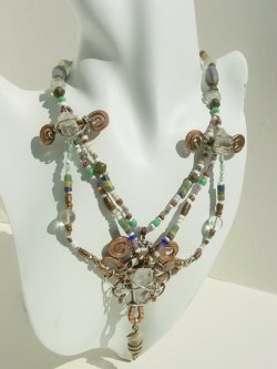 African Trade Beads Necklace.JPG