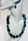 BIG BOLD CHUNKY AGATE BEAD NECKLACE