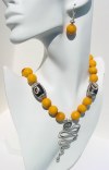 FACETED YELLOW JADE NECKLACE