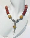 Handcrafted Fire Agate Necklace