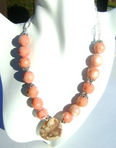 Salmon Coral Necklace 