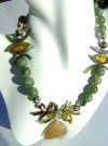 African Jade and Agate Necklace