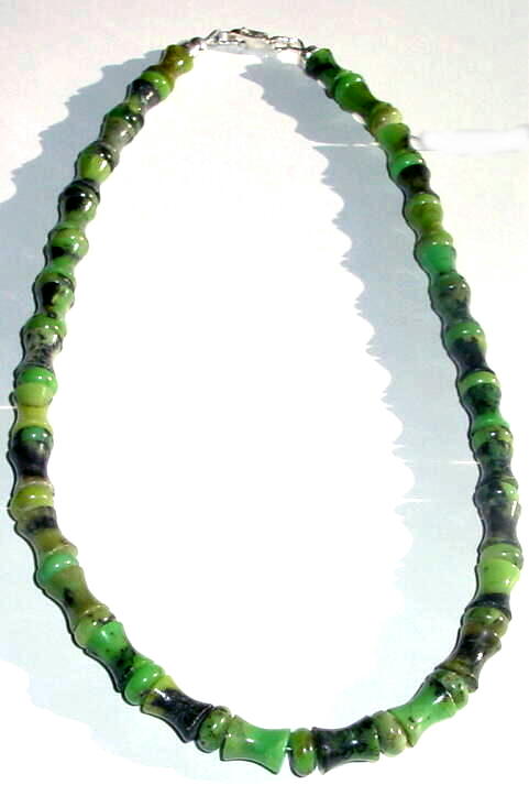 Handmade Men Chrysoprase Bead Necklace MN -CHRY30212   $49.00