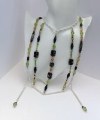 Reversible mix glass necklace