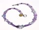 Flourite and amethyst necklace