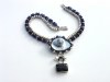 Iolite and Pearls Necklace
