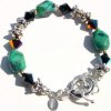 Turquoise  and Swarovski  Bracelet.  B_TRQ323051     $69.00