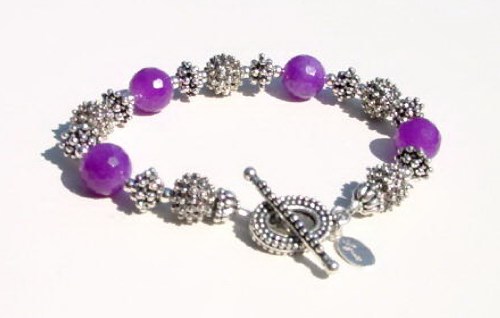 Purple Chalcedony Bracelet B_PUR3230520    $59.00