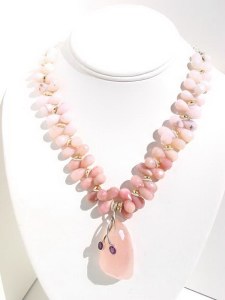 Pink Opal Necklace N_PPAL101905    $245.00