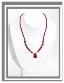 Ruby Necklace N_RUBY 32906      $155.00