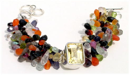Multi Mix Gemstones Bracelet B_MIXIT41206     $139.00