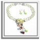 Wirewrapped Pearls and Peridot Necklace N_PPN32806     $135.00