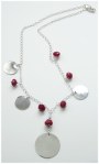 Silver Disc Necklace  N_SSD12207           $65.00
