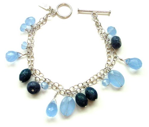 Blue Chalcedony  Bracelet