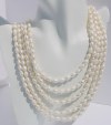 Elegant Multi Strands Pearl Necklace