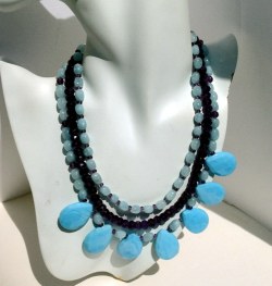 Aquamarine Necklace: Shop for aquamarine necklace at creative Bead Designs