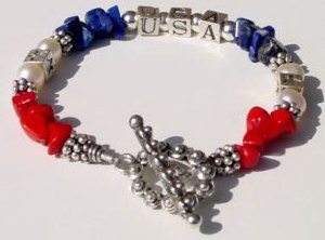 USA and Star Bracelet